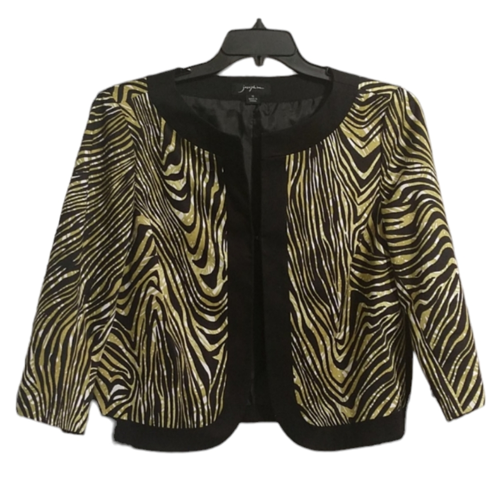 Tropical Print Josephine Jacket sz 10